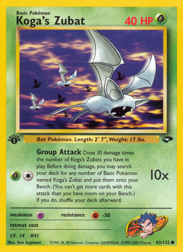 Koga's Zubat (83/132) [Gym Challenge 1st Edition] | Chromatic Games