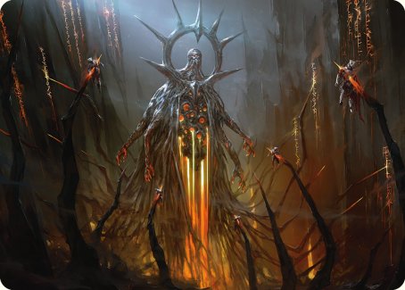 Solphim, Mayhem Dominus Art Card [Phyrexia: All Will Be One Art Series] | Chromatic Games