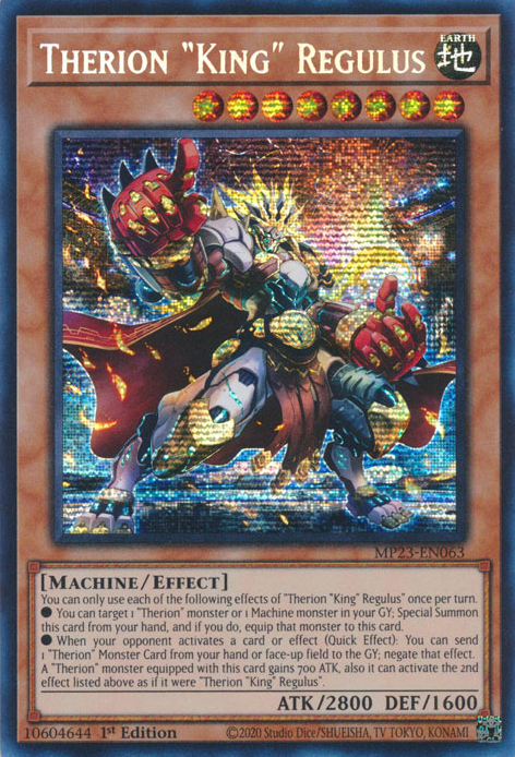 Therion "King" Regulus [MP23-EN063] Prismatic Secret Rare | Chromatic Games