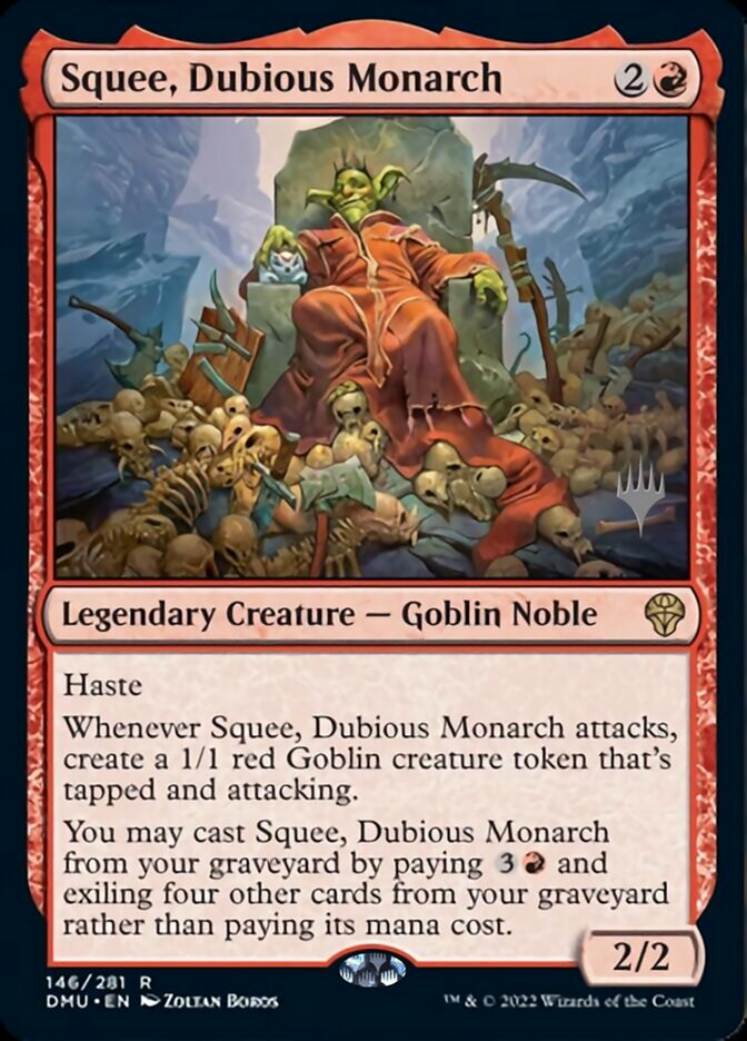 Squee, Dubious Monarch (Promo Pack) [Dominaria United Promos] | Chromatic Games