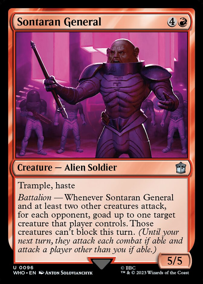 Sontaran General 96/331 (Universes Beyond: Doctor Who)  - Foil | Chromatic Games
