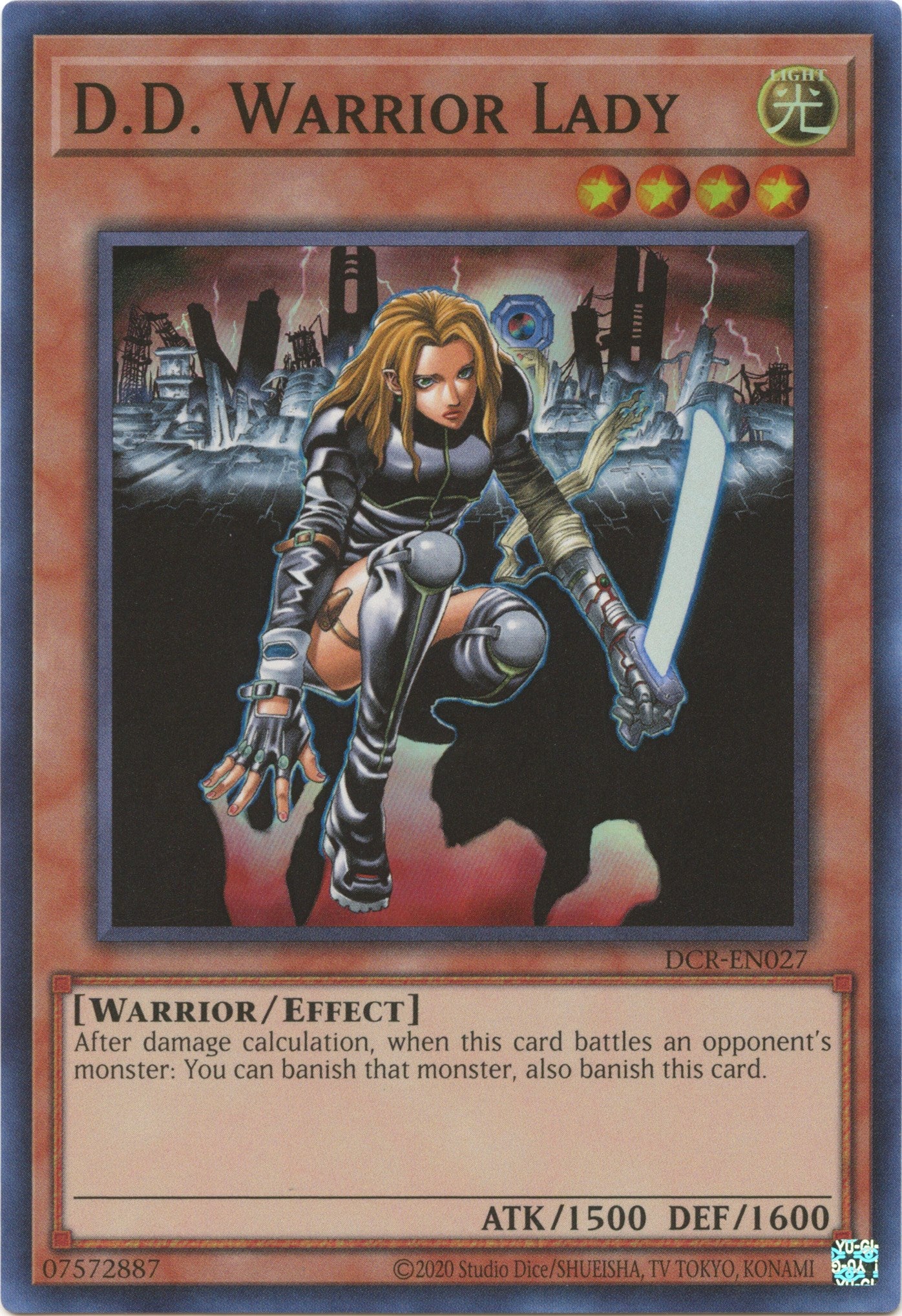 D.D. Warrior Lady (25th Anniversary) [DCR-EN027] Super Rare | Chromatic Games