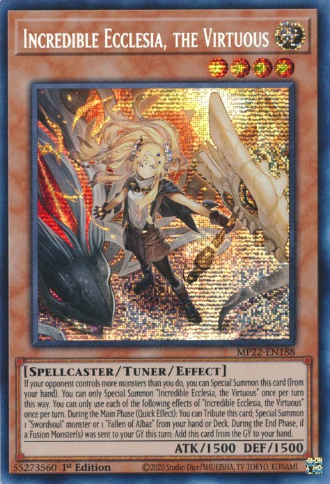 Incredible Ecclesia, the Virtuous [MP22-EN188] Prismatic Secret Rare | Chromatic Games