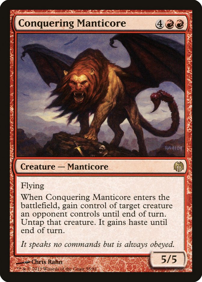 Conquering Manticore [Duel Decks: Heroes vs. Monsters] | Chromatic Games