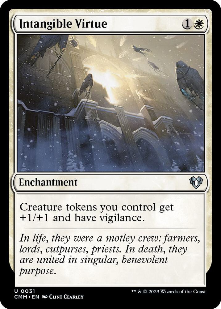 Intangible Virtue 31/451 (Commander Masters)  - Foil | Chromatic Games