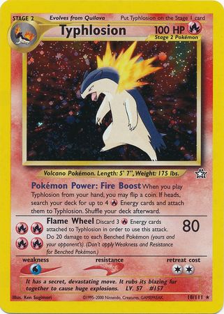 Typhlosion (18/111) [Neo Genesis Unlimited] | Chromatic Games