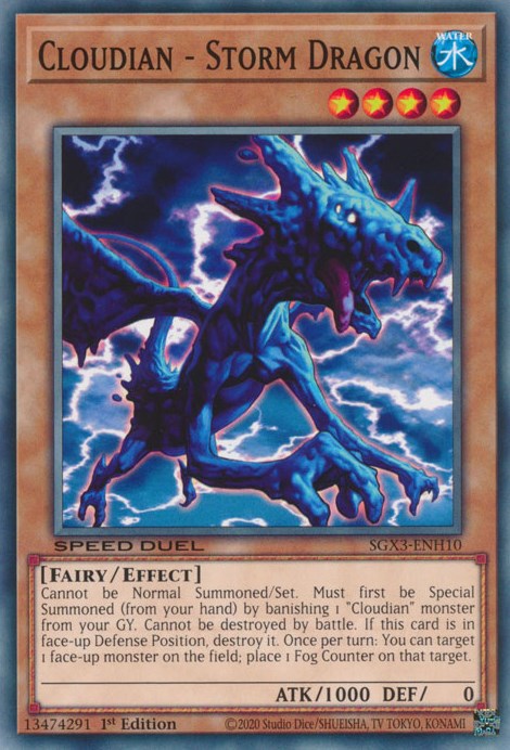 Cloudian - Storm Dragon [SGX3-ENH10] Common | Chromatic Games