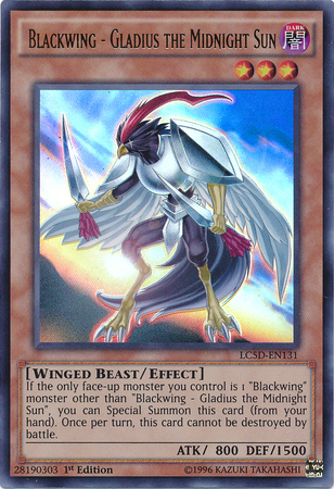 Blackwing - Gladius the Midnight Sun [LC5D-EN131] Ultra Rare | Chromatic Games