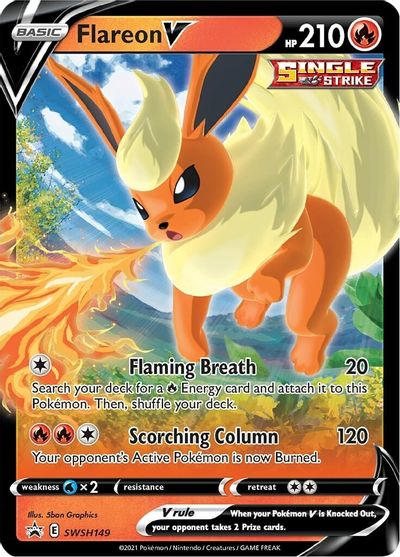 Flareon V (SWSH149) [Sword & Shield: Black Star Promos] | Chromatic Games