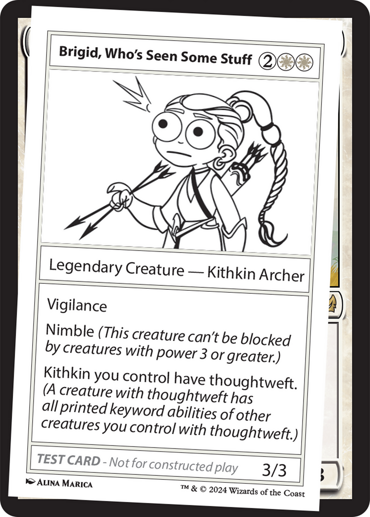 Brigid, Who's Seen Some Stuff [Mystery Booster 2 Playtest Cards] | Chromatic Games