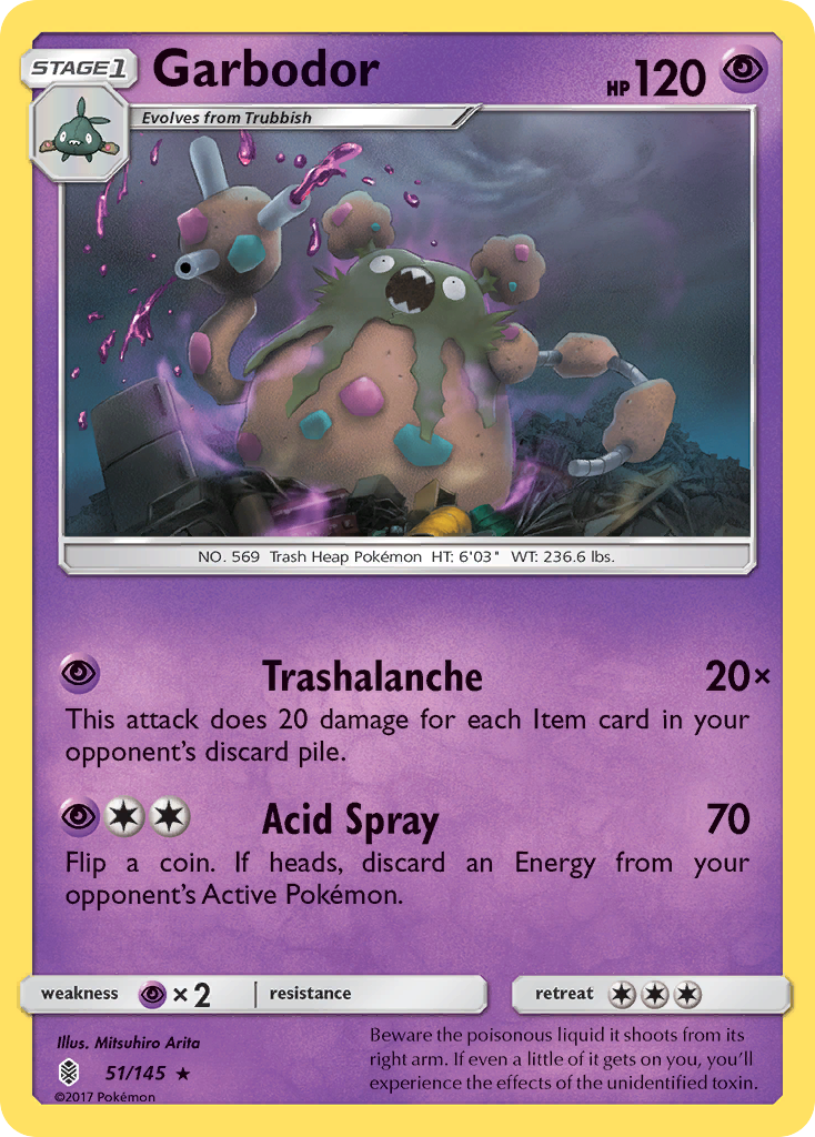 Garbodor (51/145) [Sun & Moon: Guardians Rising] | Chromatic Games