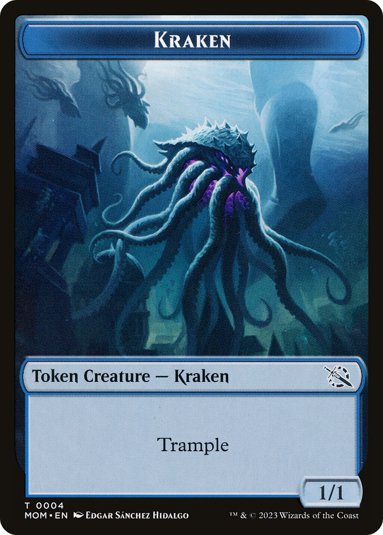 Soldier // Kraken Double-Sided Token [March of the Machine Tokens] | Chromatic Games