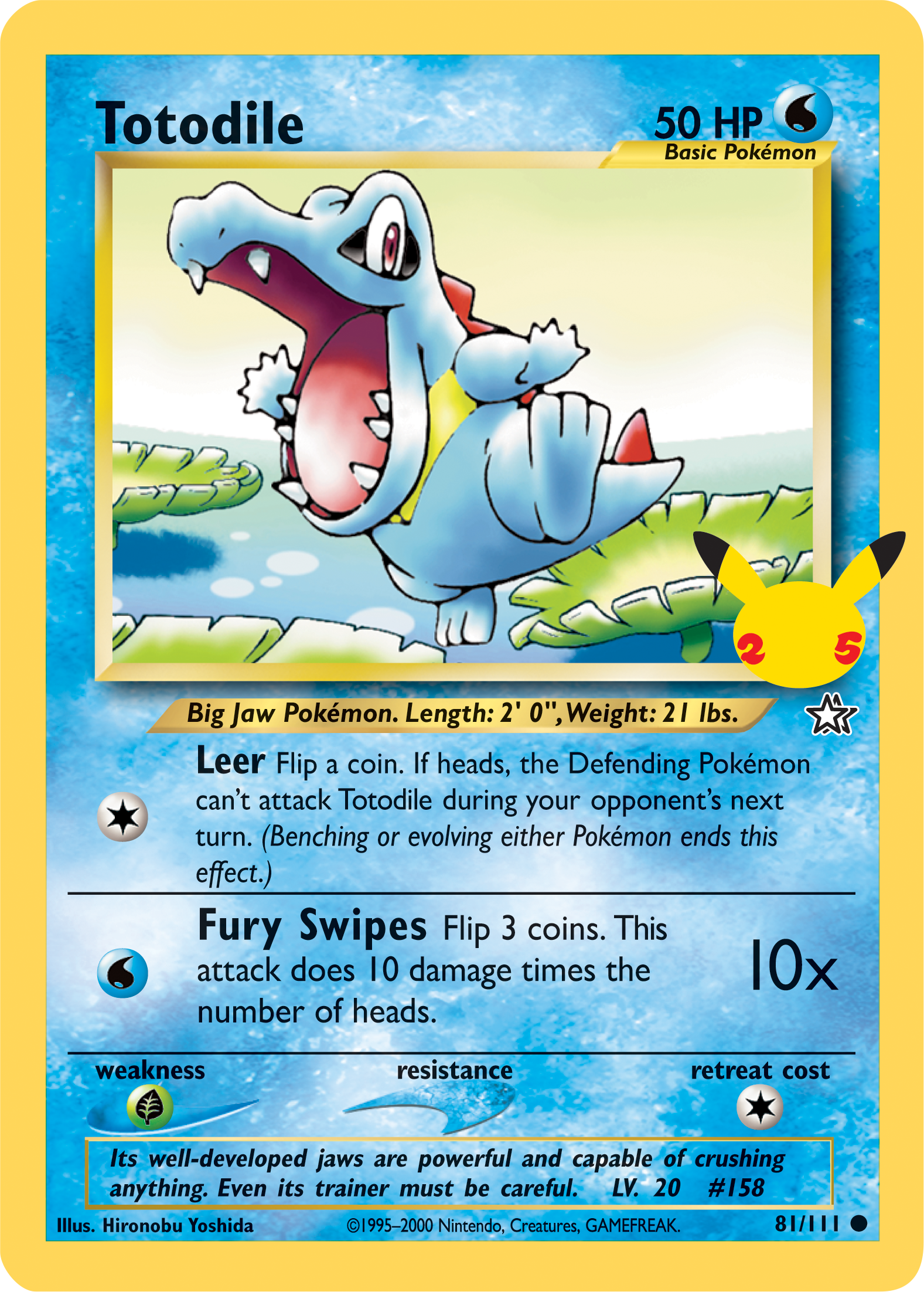 Totodile (81/111) (Jumbo Card) [First Partner Pack] | Chromatic Games