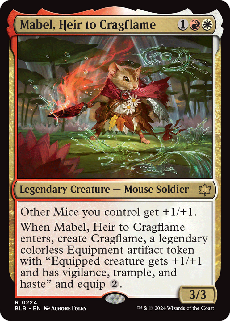 Mabel, Heir to Cragflame [Bloomburrow] | Chromatic Games