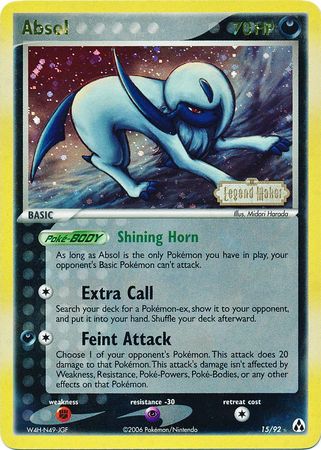 Absol (15/92) (Stamped) [EX: Legend Maker] | Chromatic Games