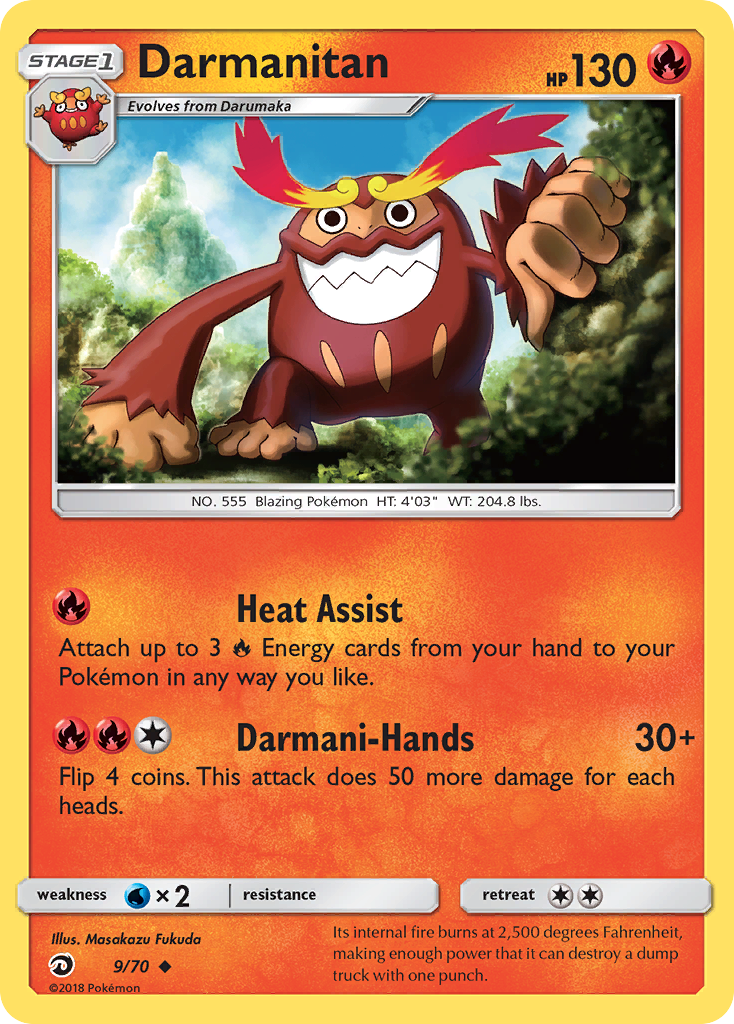 Darmanitan (9/70) [Sun & Moon: Dragon Majesty] | Chromatic Games