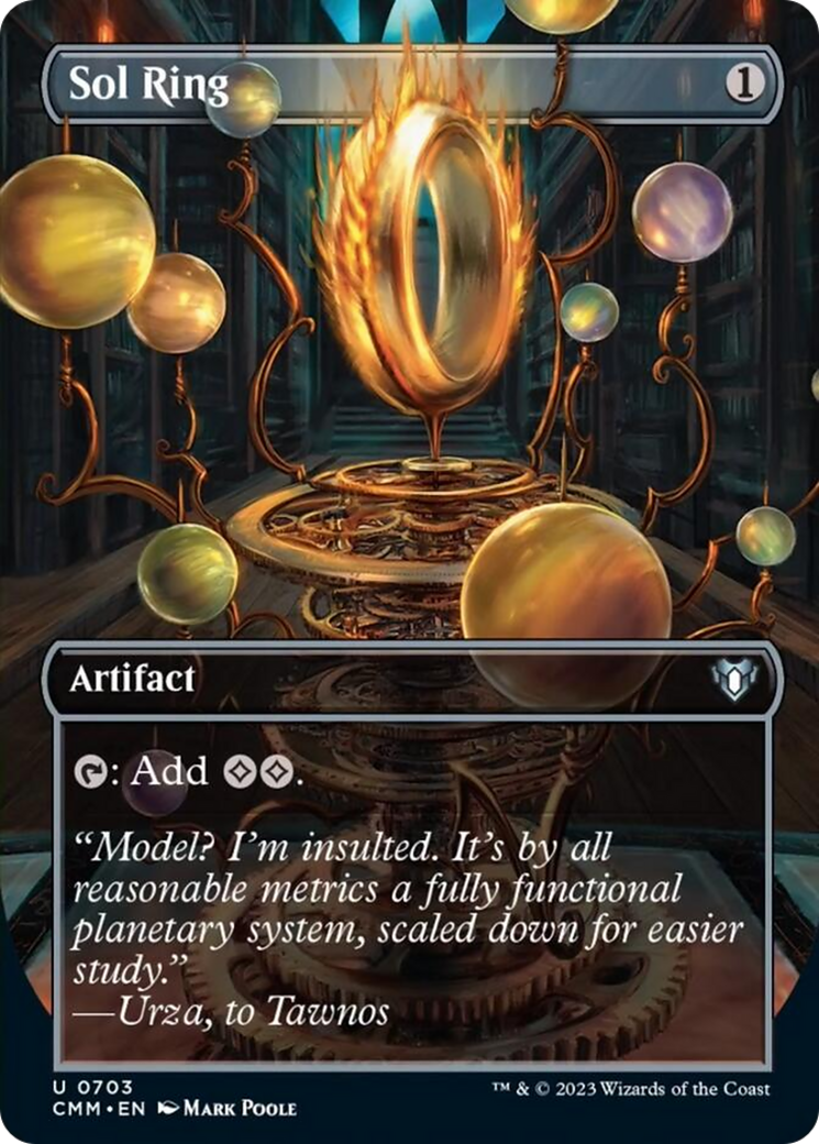 Sol Ring (Borderless Alternate Art) [Commander Masters] | Chromatic Games