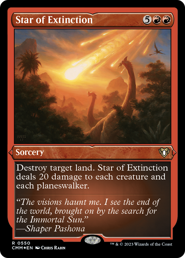 Star of Extinction (Foil Etched) [Commander Masters] | Chromatic Games