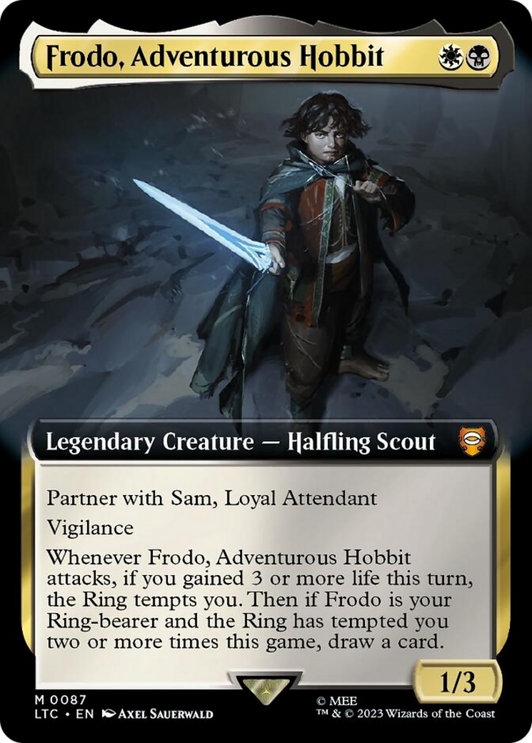 Frodo, Adventurous Hobbit (Extended Art) [The Lord of the Rings: Tales of Middle-Earth Commander] | Chromatic Games