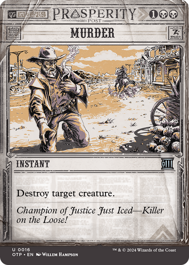 Murder [Outlaws of Thunder Junction: Breaking News] | Chromatic Games