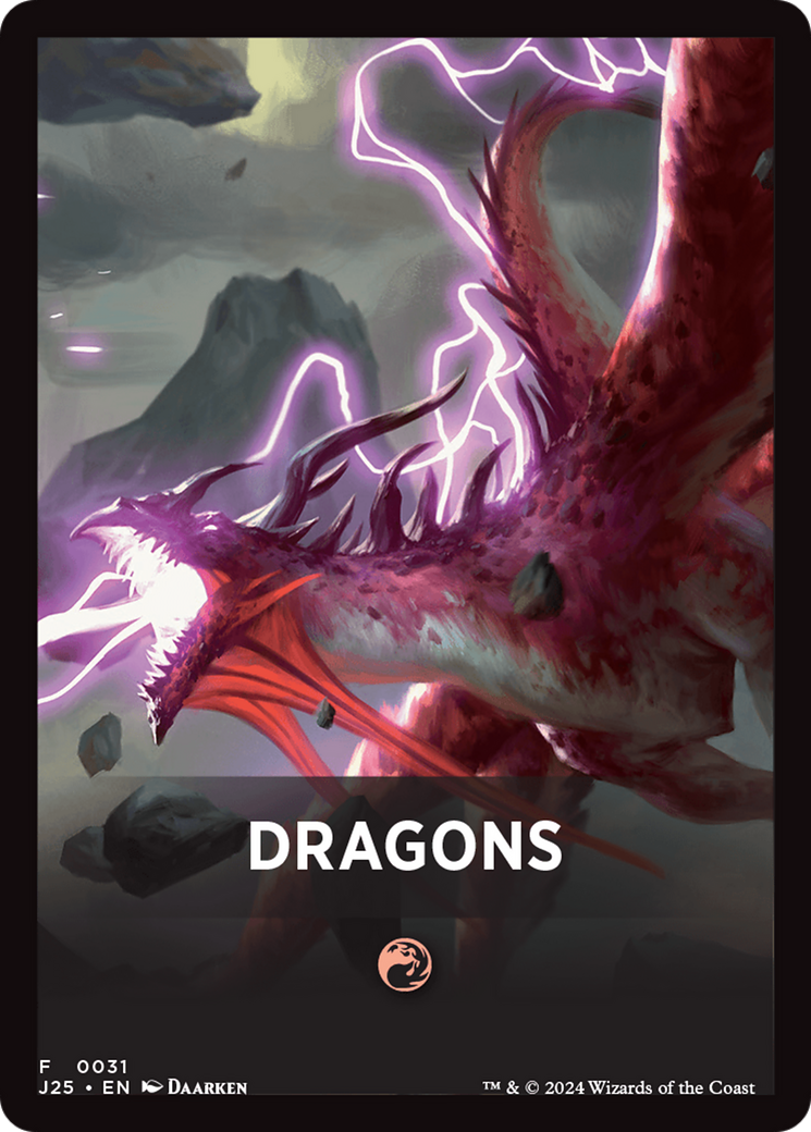 Dragons Theme Card [Foundations Jumpstart Front Cards] | Chromatic Games