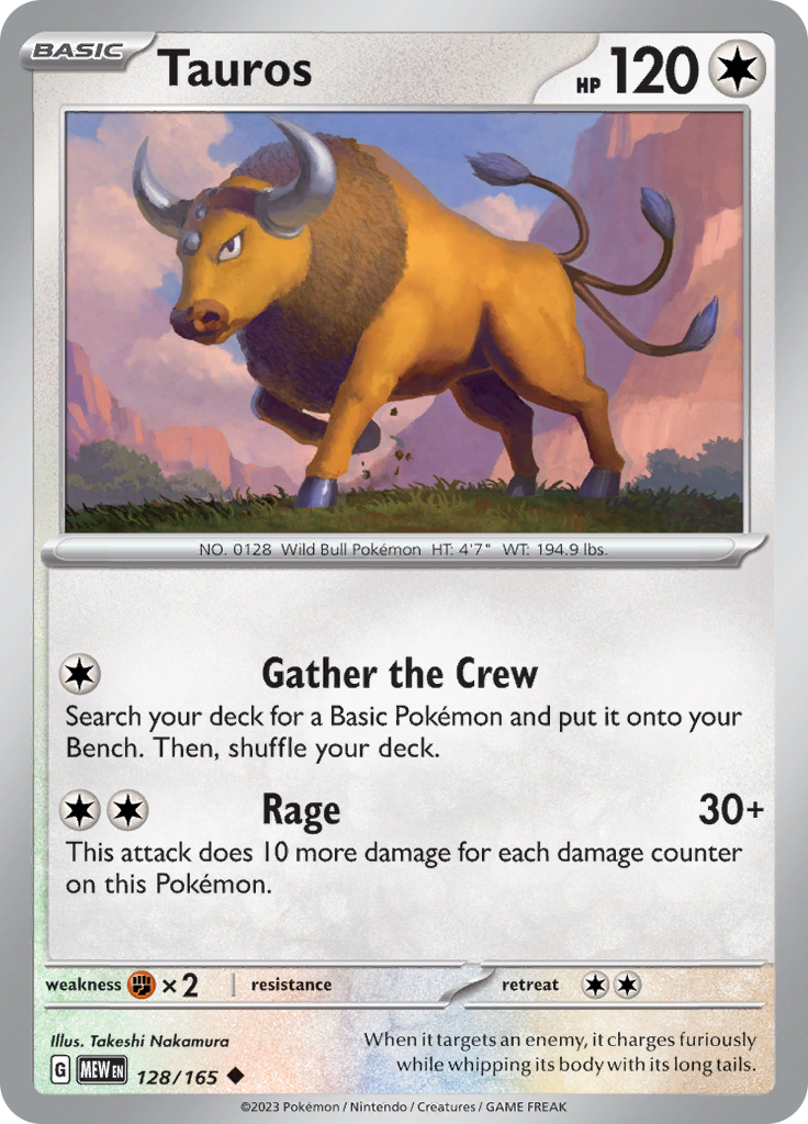 Tauros (128/165) [Scarlet & Violet: 151] | Chromatic Games