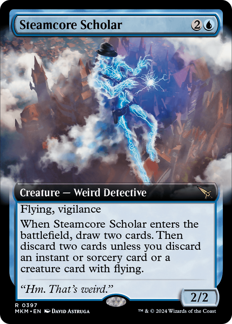 Steamcore Scholar (Extended Art) [Murders at Karlov Manor] | Chromatic Games