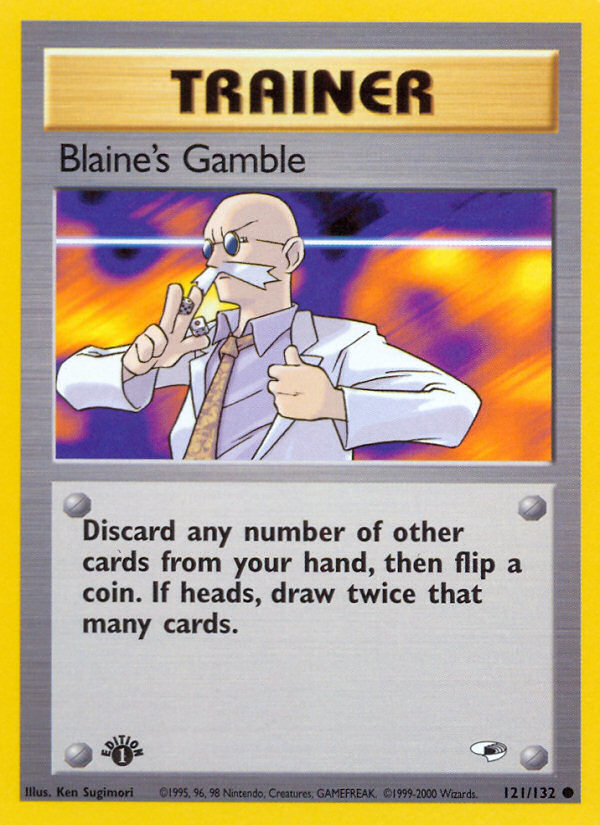 Blaine's Gamble (121/132) [Gym Heroes 1st Edition] | Chromatic Games