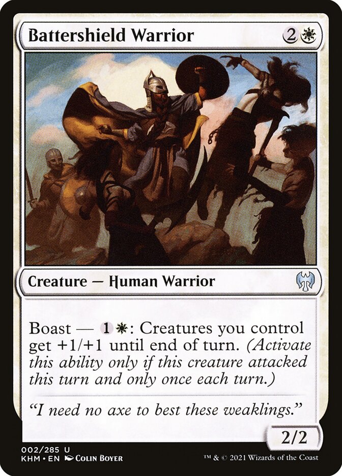 Battershield Warrior 2/285 (Kaldheim)  - Foil | Chromatic Games
