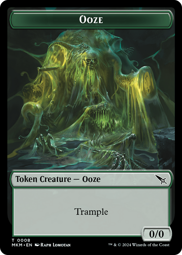 Detective // Ooze Double-Sided Token [Murders at Karlov Manor Tokens] | Chromatic Games