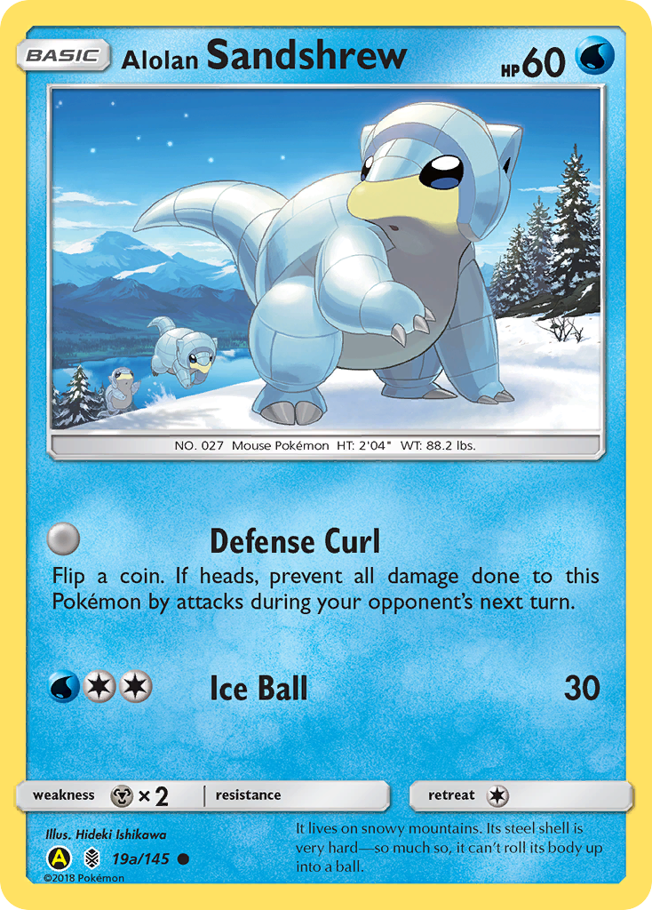 Alolan Sandshrew (19a/145) [Alternate Art Promos] | Chromatic Games