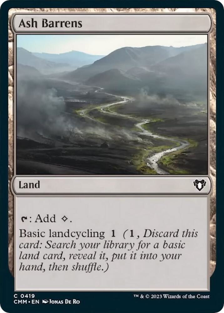 Ash Barrens 419 (Commander Masters)  - Foil | Chromatic Games