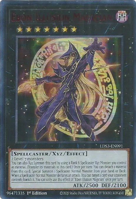 Ebon Illusion Magician (Red) [LDS3-EN091] Ultra Rare | Chromatic Games