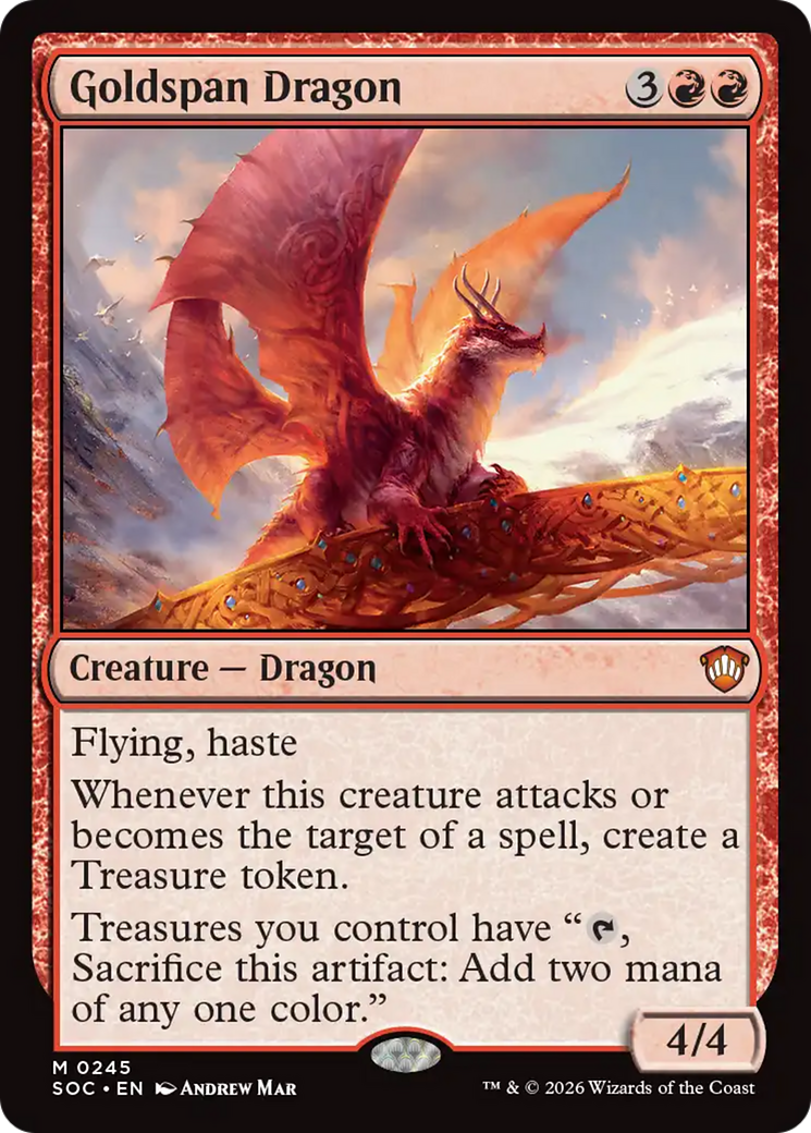 Goldspan Dragon [Secrets of Strixhaven Commander] | Chromatic Games
