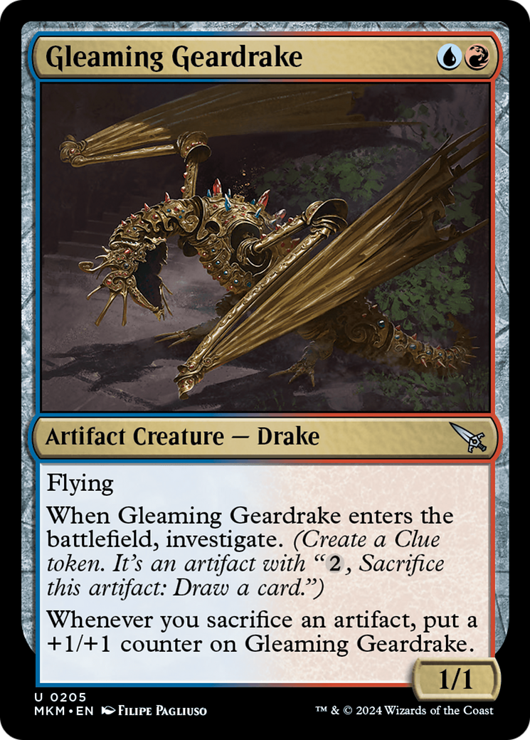 Gleaming Geardrake [Murders at Karlov Manor] | Chromatic Games