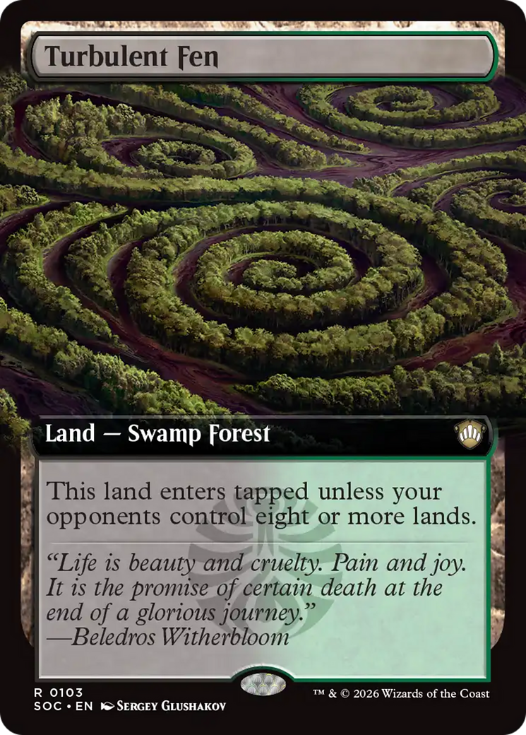 Turbulent Fen (Extended Art) [Secrets of Strixhaven Commander] | Chromatic Games