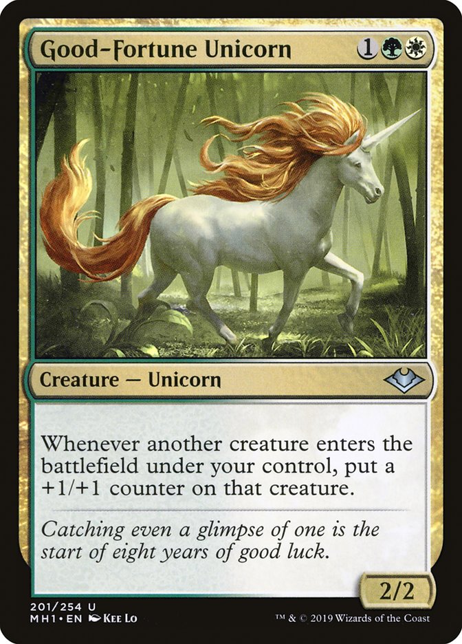 Good-Fortune Unicorn [Modern Horizons] | Chromatic Games