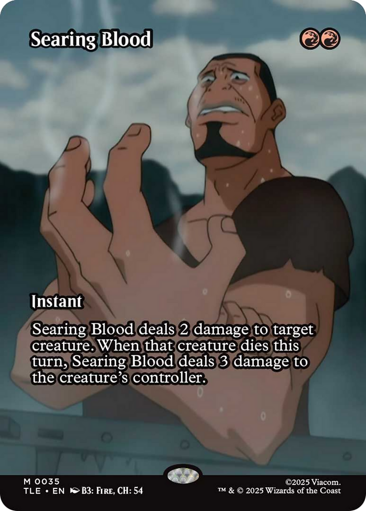 Searing Blood (Borderless) [Avatar: The Last Airbender: Eternal-Legal] | Chromatic Games