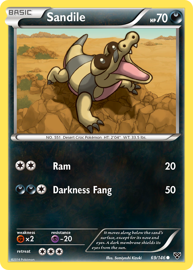 Sandile (69/146) [XY: Base Set] | Chromatic Games