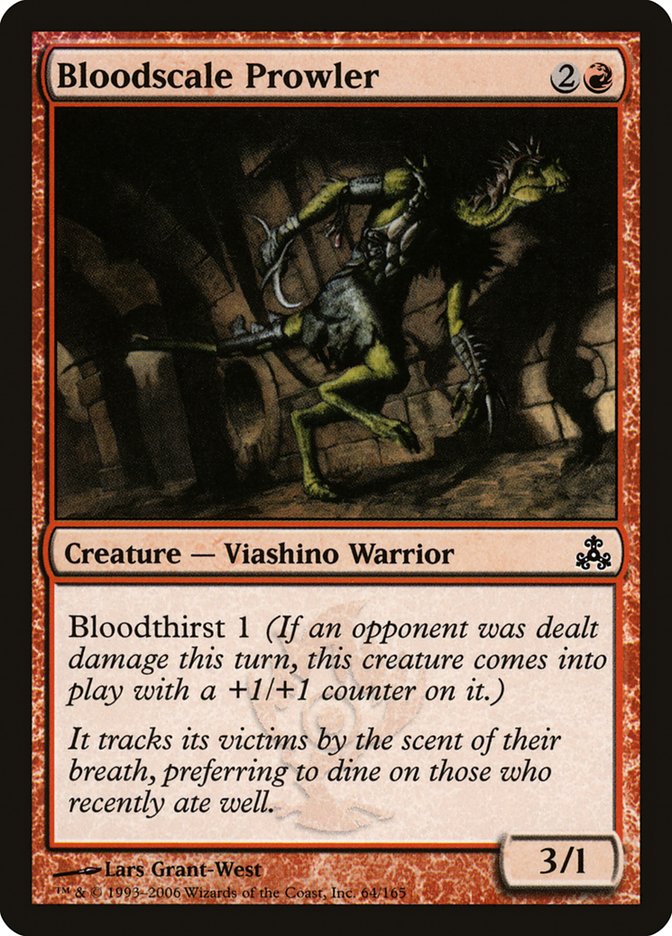 Bloodscale Prowler 64/165 (Guildpact)  - Foil | Chromatic Games