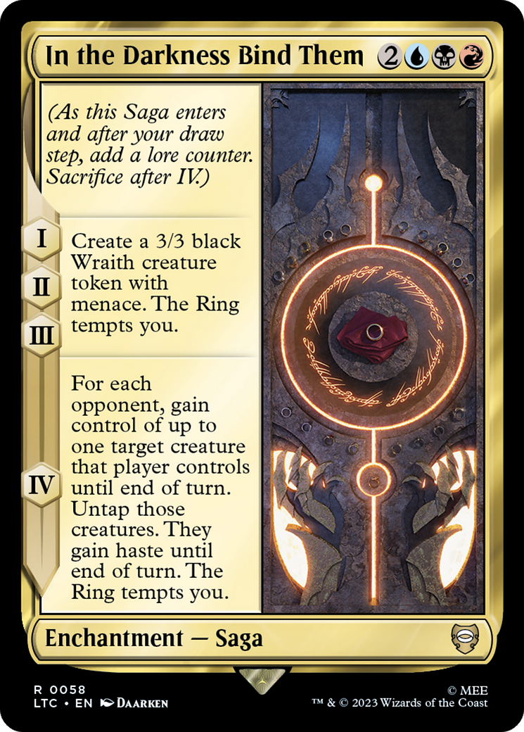 In the Darkness Bind Them [The Lord of the Rings: Tales of Middle-Earth Commander] | Chromatic Games