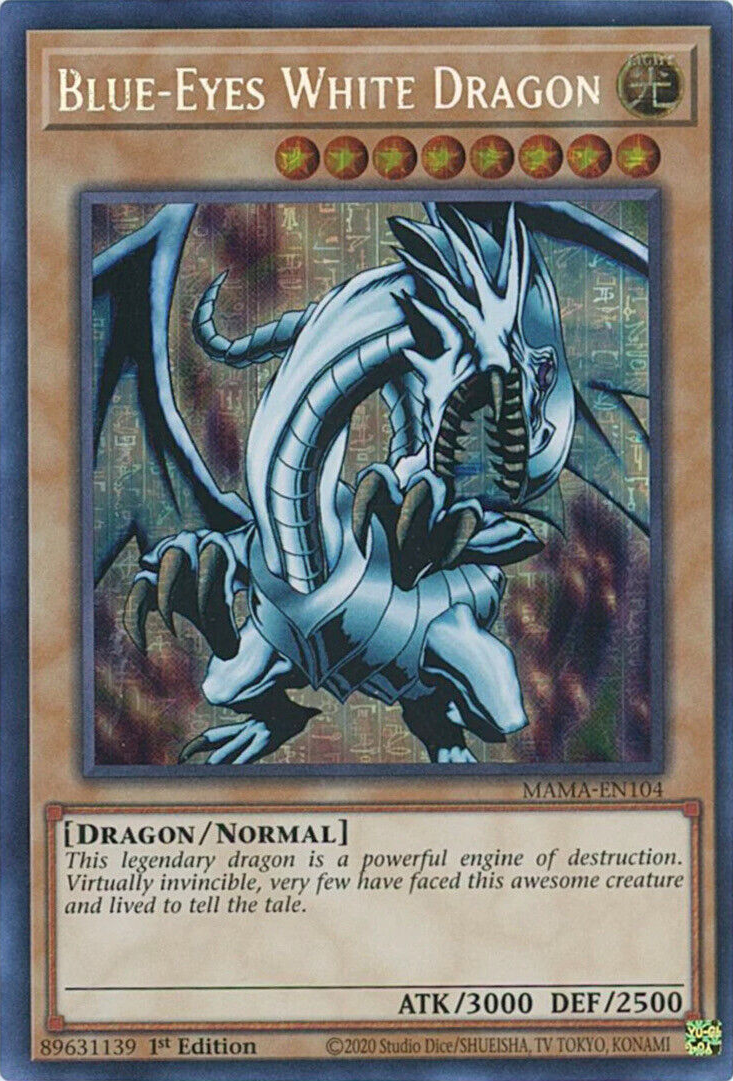 Blue-Eyes White Dragon [MAMA-EN104] Ultra Pharaoh's Rare | Chromatic Games