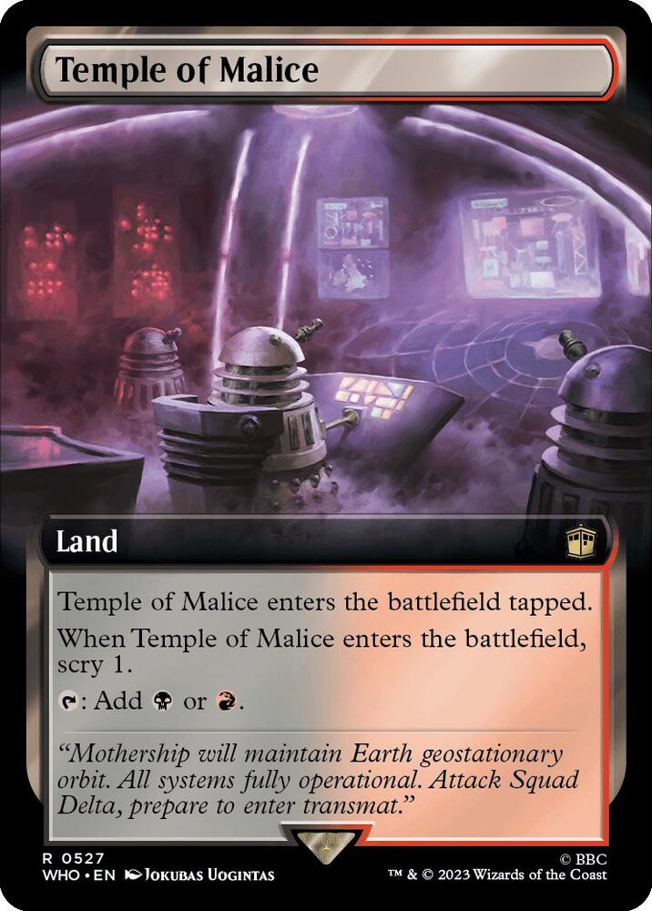 Temple of Malice 527/331 (Universes Beyond: Doctor Who)  - Extended Art | Chromatic Games