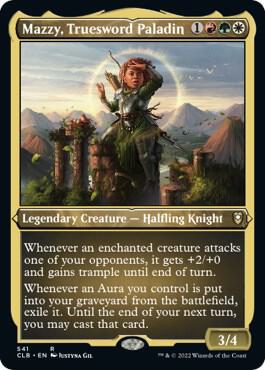 Mazzy Truesword Paladin Foil Etched 541 (Commander Legends: Battle for Baldur's Gate)  - Foil | Chromatic Games