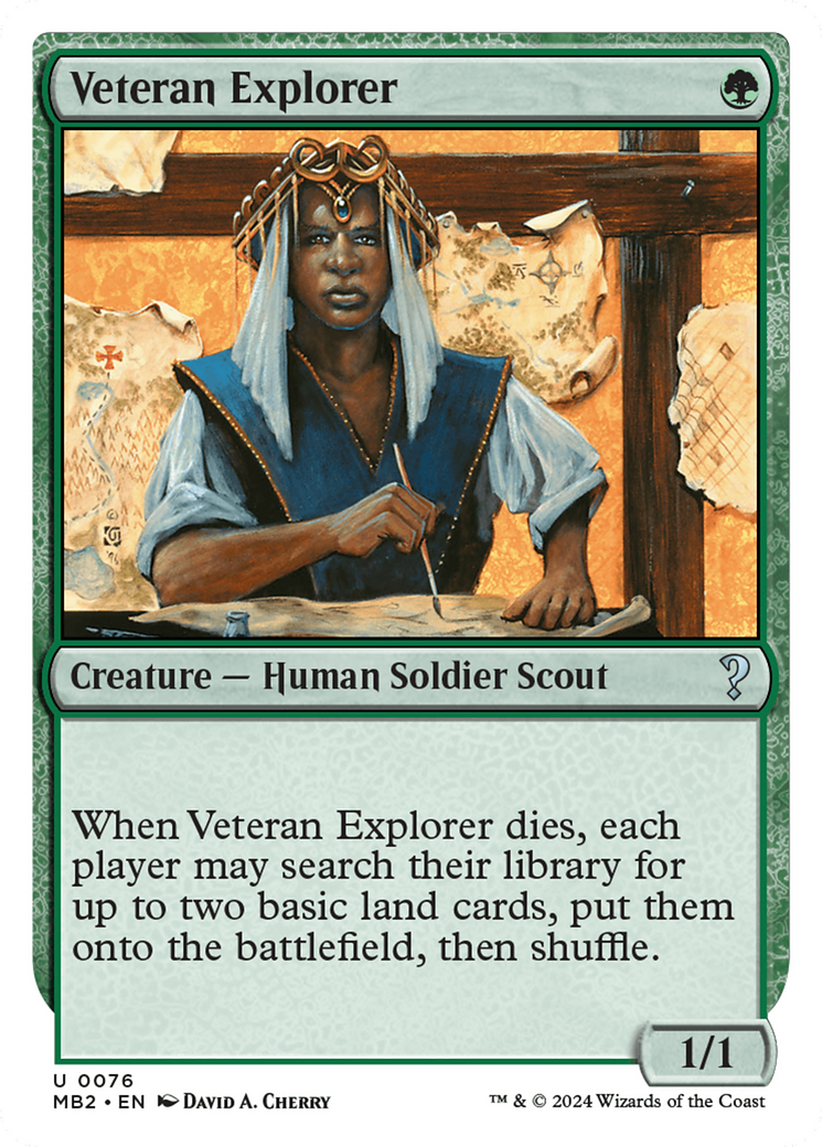 Veteran Explorer (White Border) [Mystery Booster 2] | Chromatic Games