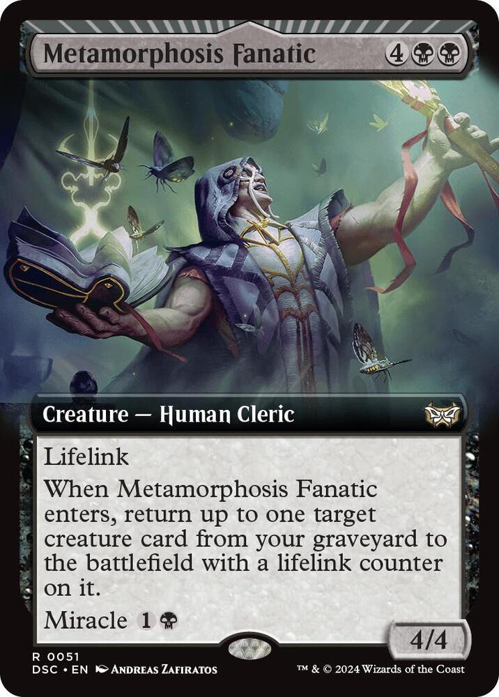 Metamorphosis Fanatic 51/40 (Commander: Duskmourn: House of Horror)  - Extended Art | Chromatic Games