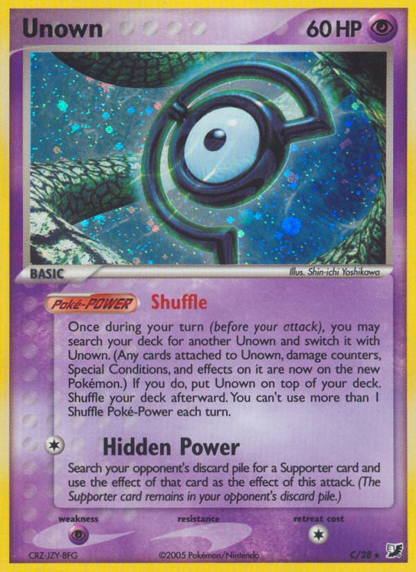 Unown (C) (C/28) [EX: Unseen Forces] | Chromatic Games