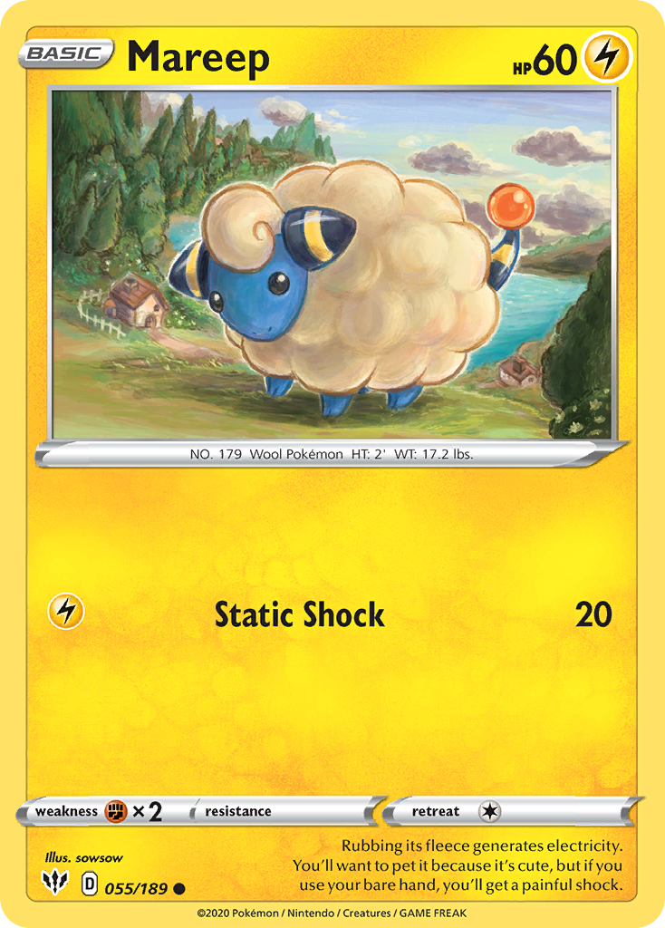 Mareep (055/189) [Sword & Shield: Darkness Ablaze] | Chromatic Games