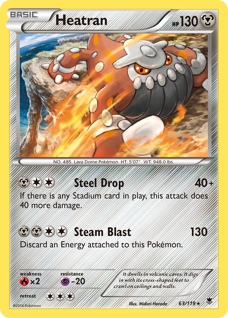 Heatran (63/119) [XY: Phantom Forces] | Chromatic Games