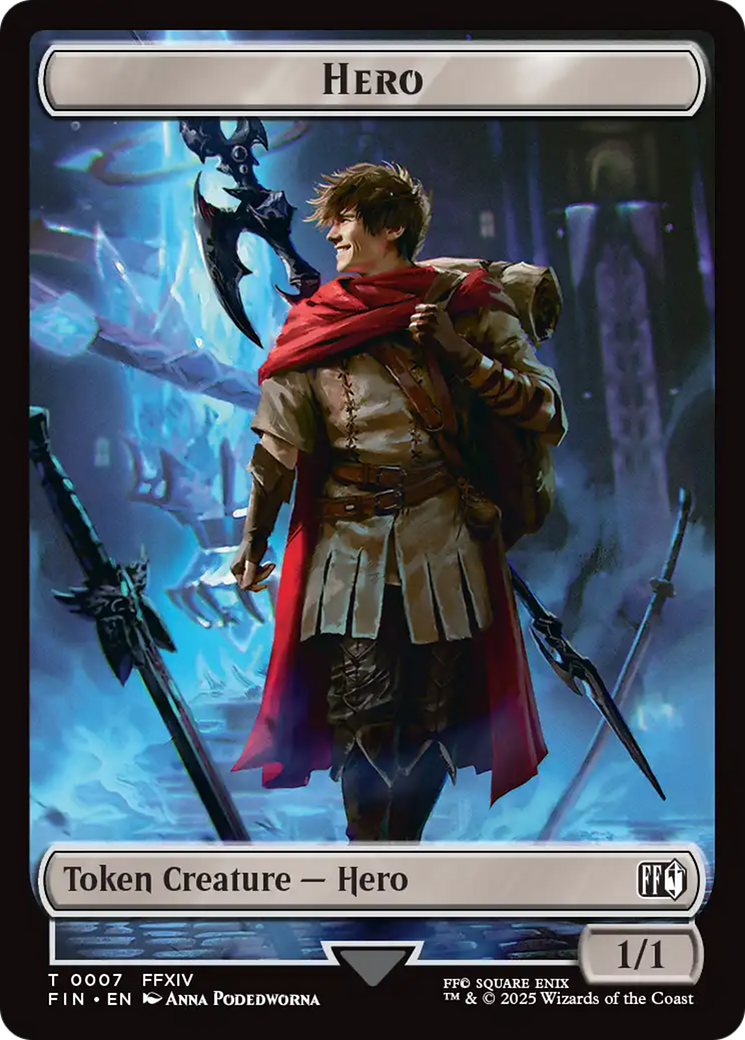 Hero (0007) // Treasure Double-Sided Token [FINAL FANTASY Tokens] | Chromatic Games